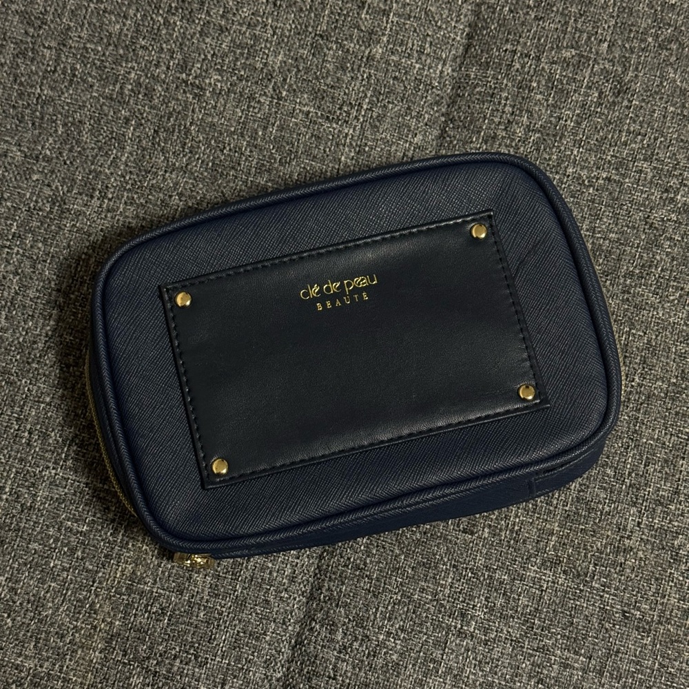 Clé de Peau Navy Cosmetic Bag